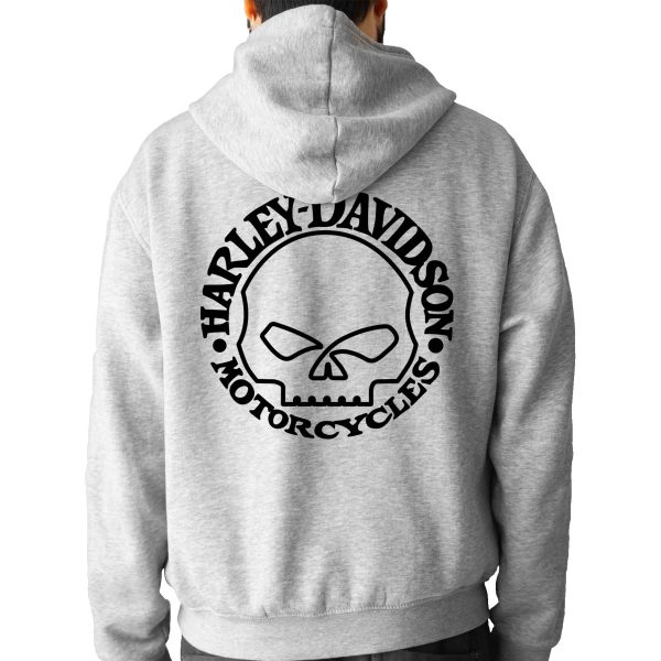 Grey Hoodie Back